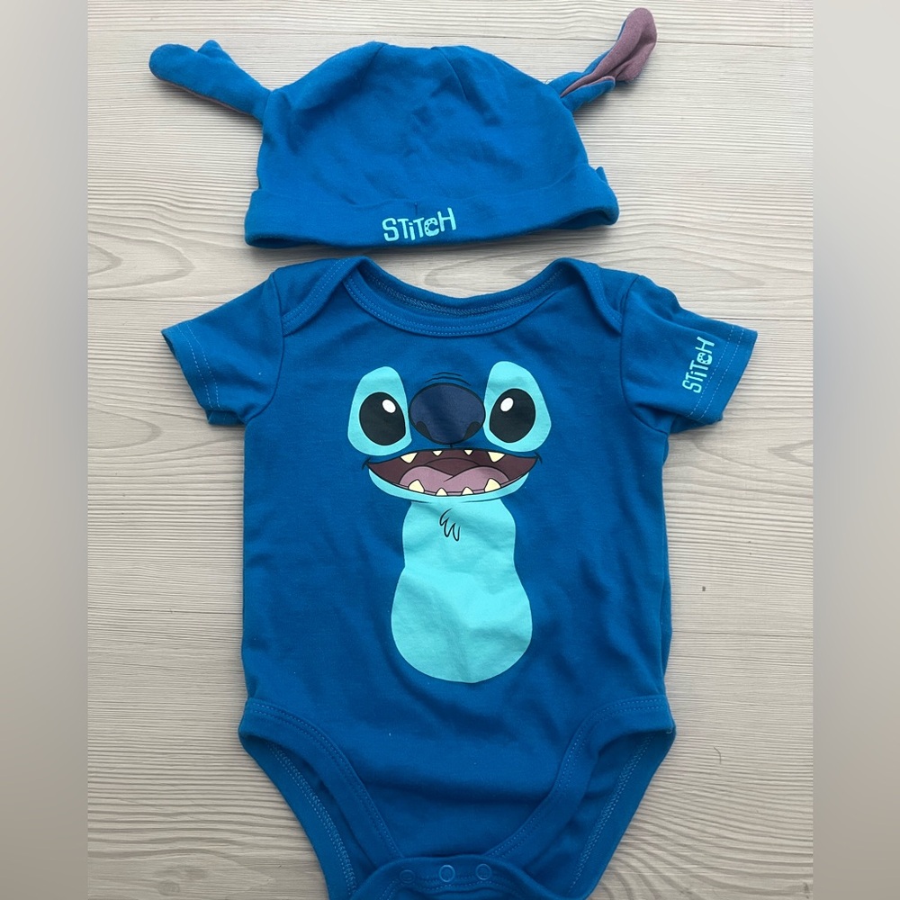 Stitch Blue Baby Onesie